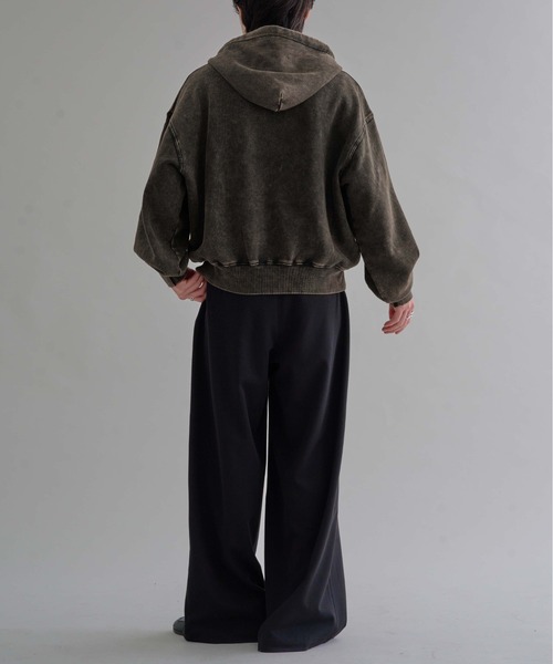 epnok(エプノック)の「ヘビーウェイトダブルジップフーディー(パーカー・メンズ・ブラック系その他/杢グレー/ブラック・SMALL/MEDIUM/LARGE)」の22枚目の写真