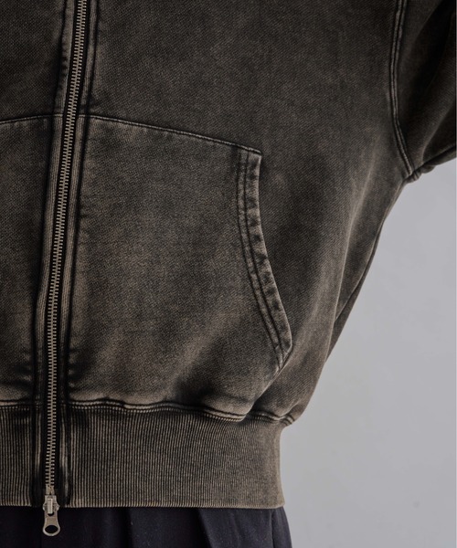 epnok(エプノック)の「ヘビーウェイトダブルジップフーディー(パーカー・メンズ・ブラック系その他/杢グレー/ブラック・SMALL/MEDIUM/LARGE)」の21枚目の写真