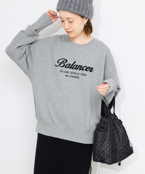 SLOBE IENA(スローブイエナ)の「Balancerスウェット(スウェット・レディース・ネイビー/グレー・FREE)」の2枚目の写真