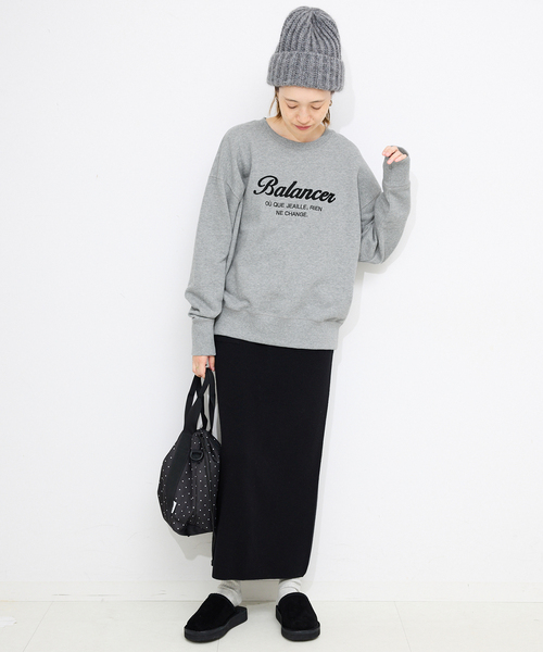 SLOBE IENA(スローブイエナ)の「Balancerスウェット(スウェット・レディース・ネイビー/グレー・FREE)」の3枚目の写真