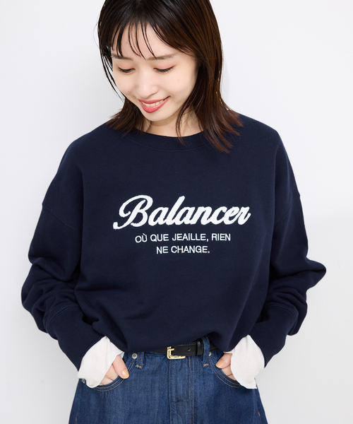 SLOBE IENA(スローブイエナ)の「Balancerスウェット(スウェット・レディース・ネイビー/グレー・FREE)」の17枚目の写真