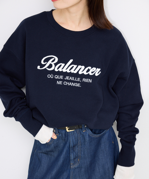 SLOBE IENA(スローブイエナ)の「Balancerスウェット(スウェット・レディース・ネイビー/グレー・FREE)」の18枚目の写真