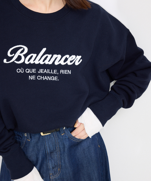 SLOBE IENA(スローブイエナ)の「Balancerスウェット(スウェット・レディース・ネイビー/グレー・FREE)」の20枚目の写真