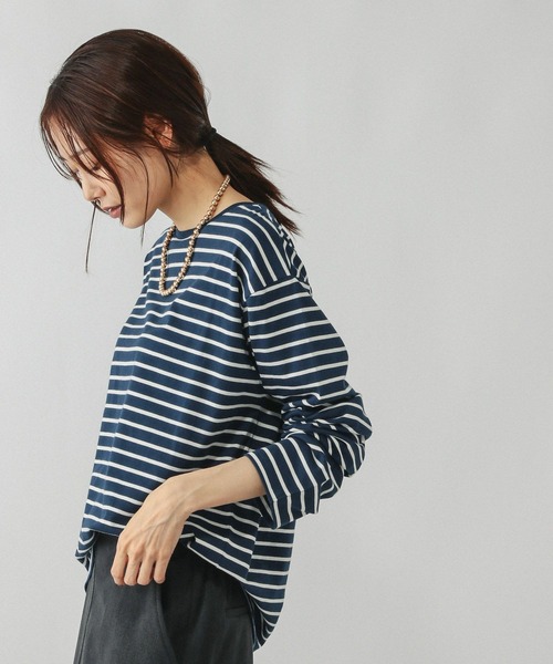 Fffit エフィット/天竺ボーダーTシャツ長袖/580823（Tシャツ