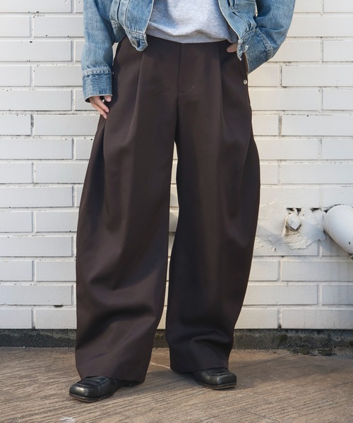 CURVE LEG TROUSERS GABA（スラックス）｜CONZ（コンズ）の