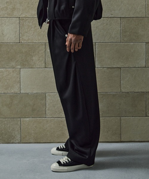 conz CURVE LEG TROUSERS GABA ストライプ サイズ1 CURVE LEG TROUSERS GABA(1 STRIPE): CONZ: MENS｜CONZ ONLINE STORE