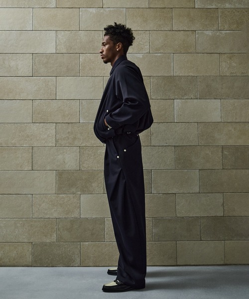 CURVE LEG TROUSERS GABA（スラックス）｜CONZ（コンズ）の