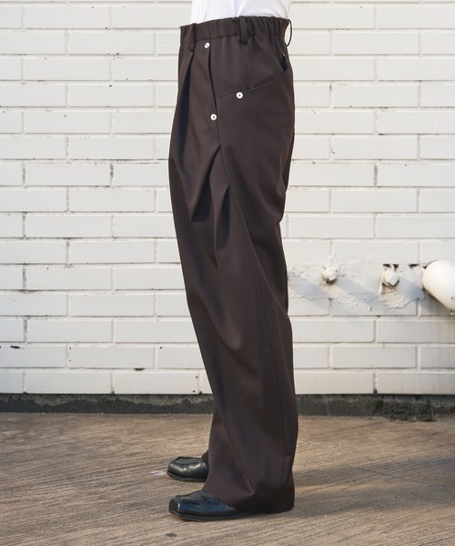 CURVE LEG TROUSERS GABA（スラックス）｜CONZ（コンズ）の