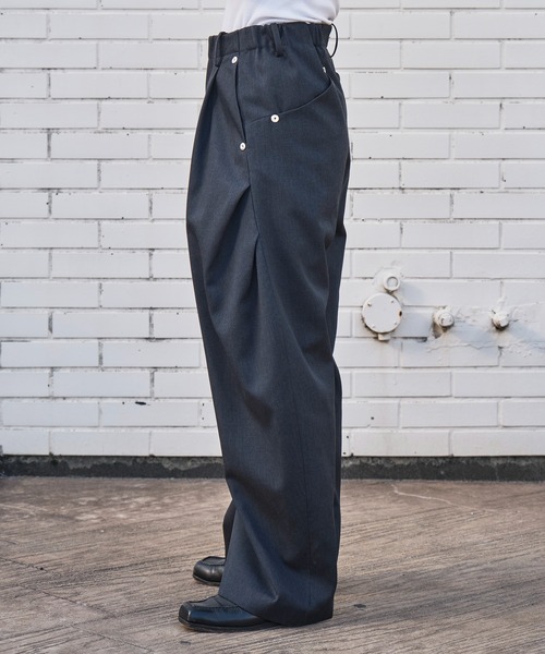 CURVE LEG TROUSERS GABA（スラックス）｜CONZ（コンズ）の