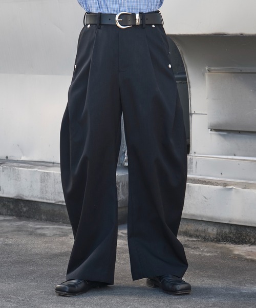 CURVE LEG TROUSERS GABA（スラックス）｜CONZ（コンズ）の
