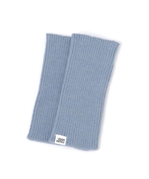 FOUND GOOD（ファウンドグッド）の「ニットアームウォーマー（アームカバー・レディース・ブルー系5/グレー系8/オレンジ系5/ブラック・FREE）」の5枚目の写真