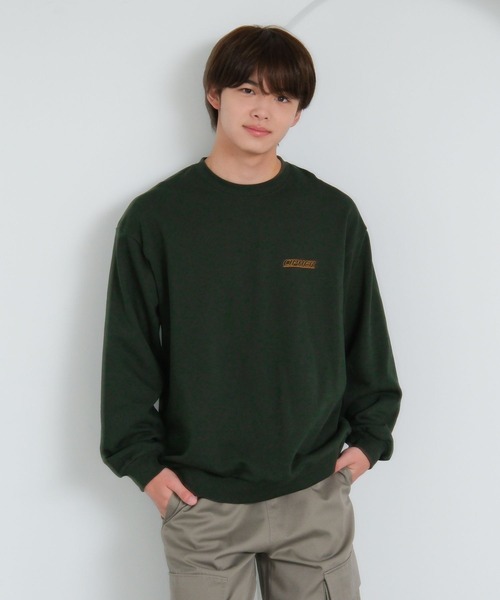 GLOBAL WORK（グローバルワーク）の「USAユニセックスグラフィックスウェット/AND YUA ANY/581104（スウェット・キッズ・ブラック系9/グレイッシュベージュ/カーキ/オフホワイト/ブラック系/ホワイト・SMALL/MEDIUM/LARGE）」の6枚目の写真