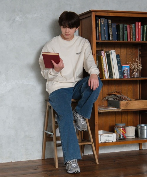 GLOBAL WORK（グローバルワーク）の「USAユニセックスグラフィックスウェット/AND YUA ANY/581104（スウェット・キッズ・ブラック系9/グレイッシュベージュ/カーキ/オフホワイト/ブラック系/ホワイト・SMALL/MEDIUM/LARGE）」の8枚目の写真