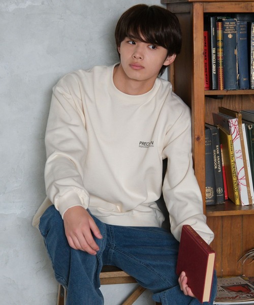 GLOBAL WORK（グローバルワーク）の「USAユニセックスグラフィックスウェット/AND YUA ANY/581104（スウェット・キッズ・ブラック系9/グレイッシュベージュ/カーキ/オフホワイト/ブラック系/ホワイト・SMALL/MEDIUM/LARGE）」の11枚目の写真