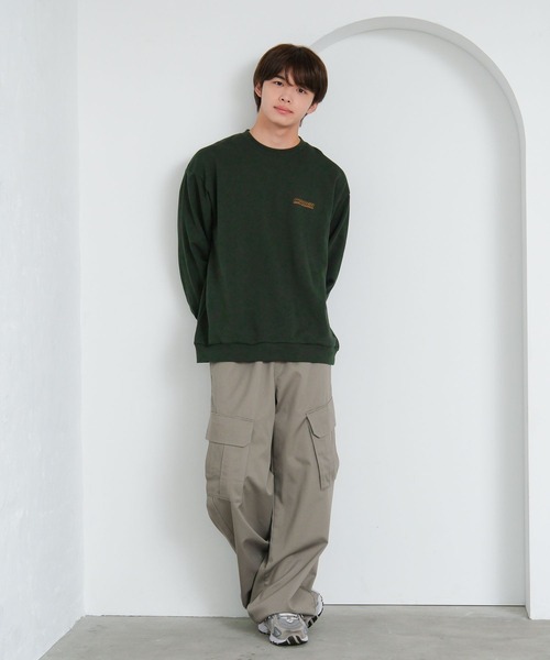 GLOBAL WORK（グローバルワーク）の「USAユニセックスグラフィックスウェット/AND YUA ANY/581104（スウェット・キッズ・ブラック系9/グレイッシュベージュ/カーキ/オフホワイト/ブラック系/ホワイト・SMALL/MEDIUM/LARGE）」の14枚目の写真