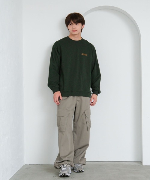 GLOBAL WORK（グローバルワーク）の「USAユニセックスグラフィックスウェット/AND YUA ANY/581104（スウェット・キッズ・ブラック系9/グレイッシュベージュ/カーキ/オフホワイト/ブラック系/ホワイト・SMALL/MEDIUM/LARGE）」の15枚目の写真