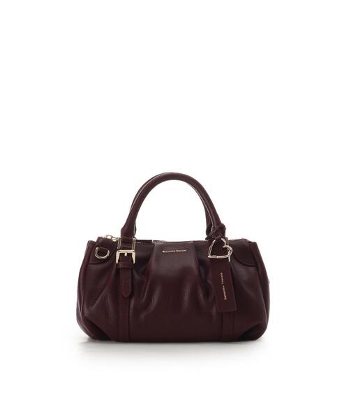 Samantha Thavasa（サマンサタバサ）の「タックデザインソフトレザーハンドバッグ（ハンドバッグ・レディース・ピンクベージュ/ブラック/オフホワイト/ワインレッド・FREE）」の4枚目の写真