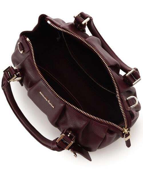 Samantha Thavasa（サマンサタバサ）の「タックデザインソフトレザーハンドバッグ（ハンドバッグ・レディース・ピンクベージュ/ブラック/オフホワイト/ワインレッド・FREE）」の19枚目の写真