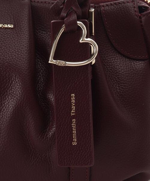 Samantha Thavasa（サマンサタバサ）の「タックデザインソフトレザーハンドバッグ（ハンドバッグ・レディース・ピンクベージュ/ブラック/オフホワイト/ワインレッド・FREE）」の18枚目の写真