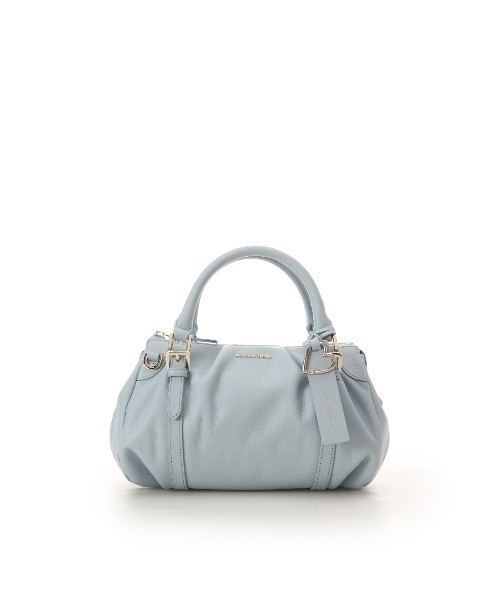 Samantha Thavasa（サマンサタバサ）の「タックデザインソフトレザーハンドバッグ（ハンドバッグ・レディース・ピンクベージュ/ブラック/オフホワイト/ワインレッド/キャメル/ライトブルー・FREE）」の4枚目の写真