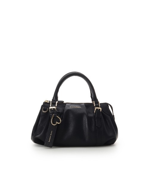 Samantha Thavasa（サマンサタバサ）の「タックデザインソフトレザーハンドバッグ（ハンドバッグ・レディース・ピンクベージュ/ブラック/オフホワイト/ワインレッド・FREE）」の3枚目の写真