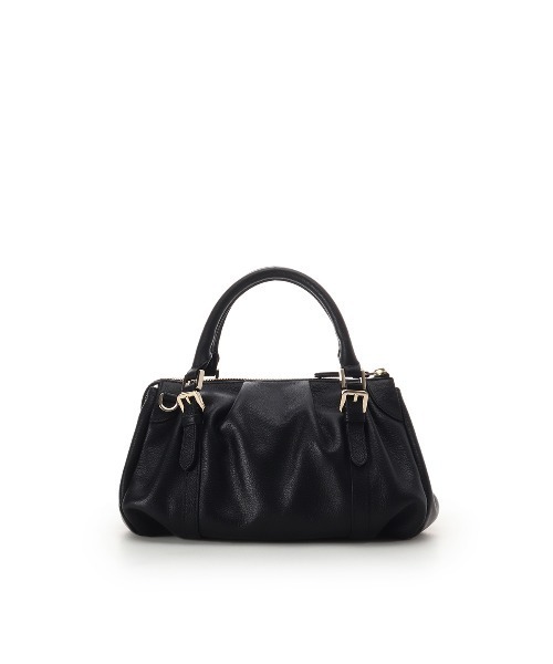 Samantha Thavasa（サマンサタバサ）の「タックデザインソフトレザーハンドバッグ（ハンドバッグ・レディース・ピンクベージュ/ブラック/オフホワイト/ワインレッド・FREE）」の6枚目の写真