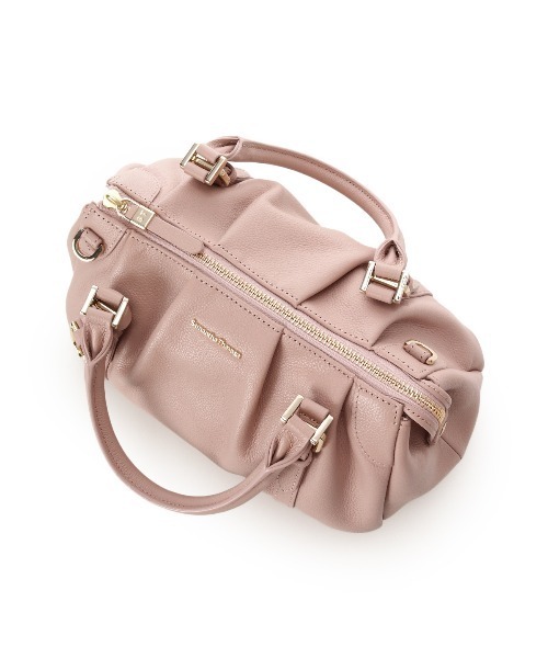 Samantha Thavasa（サマンサタバサ）の「タックデザインソフトレザーハンドバッグ（ハンドバッグ・レディース・ピンクベージュ/ブラック/オフホワイト/ワインレッド・FREE）」の14枚目の写真