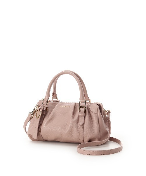 Samantha Thavasa（サマンサタバサ）の「タックデザインソフトレザーハンドバッグ（ハンドバッグ・レディース・ピンクベージュ/ブラック/オフホワイト/ワインレッド・FREE）」の16枚目の写真