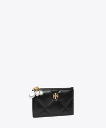TORY BURCH(トリーバーチ)のキラ ダイヤモンドキルト チャーム ジップカードケース(カードケース)