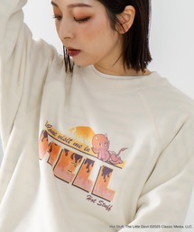 【DISCUS×HOT STUFF×Casper】キャラクタープリントスウェットトレーナー メンズ レディース ユニセックス