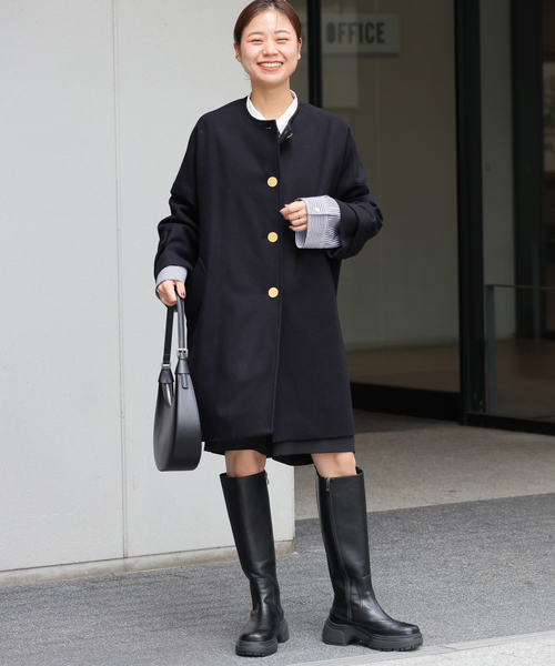 追加》別注【Traditional Weatherwear】MALTON N/C：ノーカラーコート