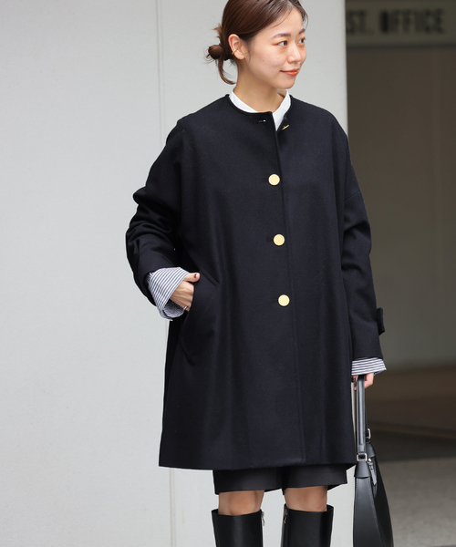 追加》別注【Traditional Weatherwear】MALTON N/C：ノーカラーコート