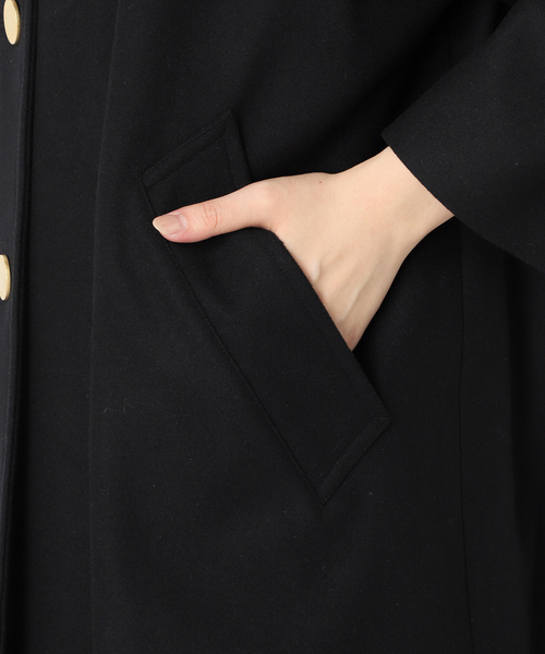 別注✨トラディショナルウェザーウェア　MALTON N/C ブラック　黒 追加》別注【Traditional Weatherwear】MALTON N/C：ノーカラーコート