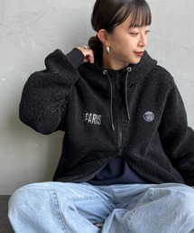 PARIS SAINT-GERMAIN（パリサンジェルマン）の「[PARIS SAINT-GERMAIN/パリ・サン＝ジェルマン] PSGロゴ刺繍 ボアフードジャケット（その他アウター）」
