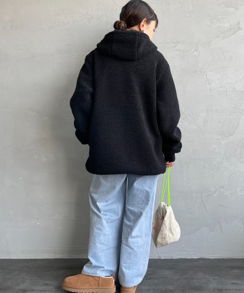 PARIS SAINT-GERMAIN（パリサンジェルマン）の「[PARIS SAINT-GERMAIN/パリ・サン＝ジェルマン] PSGロゴ刺繍 ボアフードジャケット（その他アウター・メンズ・ブラック/ベージュ・M/L）」の22枚目の写真