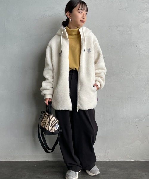 PARIS SAINT-GERMAIN（パリサンジェルマン）の「[PARIS SAINT-GERMAIN/パリ・サン＝ジェルマン] PSGロゴ刺繍 ボアフードジャケット（その他アウター・メンズ・ブラック/ベージュ・M/L）」の10枚目の写真