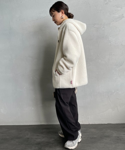 PARIS SAINT-GERMAIN（パリサンジェルマン）の「[PARIS SAINT-GERMAIN/パリ・サン＝ジェルマン] PSGロゴ刺繍 ボアフードジャケット（その他アウター・メンズ・ブラック/ベージュ・M/L）」の11枚目の写真