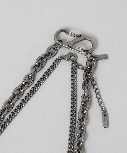 JEANASIS（ジーナシス）の「グロッシハート2レンネックレス/599405（ネックレス・レディース・シルバー/ブラック/ゴールド・FREE）」の8枚目の写真