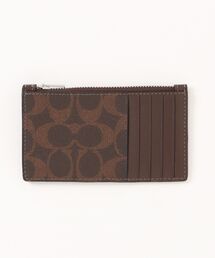 COACH（コーチ）の「ジップ カード ケース シグネチャー キャンバス（カードケース）」