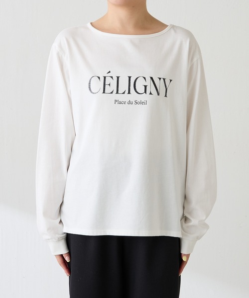 COLLAGE GALLARDAGALANTE（コラージュガリャルダガランテ）の「グリッターロゴロンT（Tシャツ/カットソー・レディース・ブラウン/オフホワイト/ミント・FREE）」の13枚目の写真