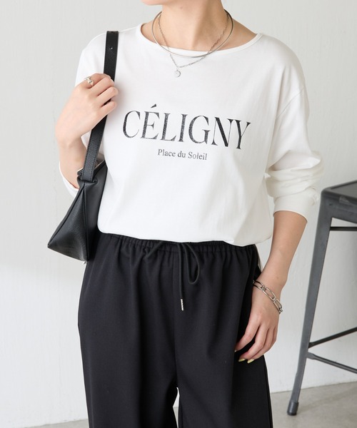 COLLAGE GALLARDAGALANTE（コラージュガリャルダガランテ）の「グリッターロゴロンT（Tシャツ/カットソー・レディース・ブラウン/オフホワイト/ミント・FREE）」の19枚目の写真