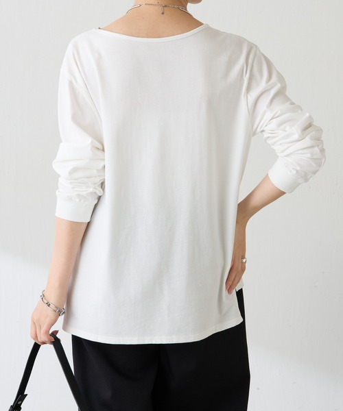 COLLAGE GALLARDAGALANTE（コラージュガリャルダガランテ）の「グリッターロゴロンT（Tシャツ/カットソー・レディース・ブラウン/オフホワイト/ミント・FREE）」の22枚目の写真