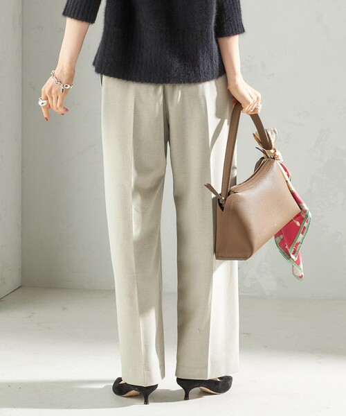 手洗い可能〉メルティ ウォーム タック ワイド パンツ（その他パンツ