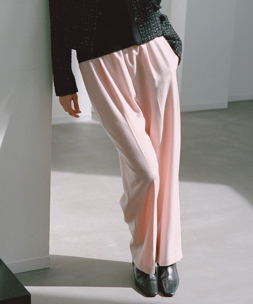 ROPE'（ロペ）の「ウールフランネルタックイージーパンツ/イージーケア・セットアップ対応（その他パンツ・レディース・ブラウン系その他2/ライトグレー/ダークブラウン/ピンク/ブラック・36/38）」の5枚目の写真