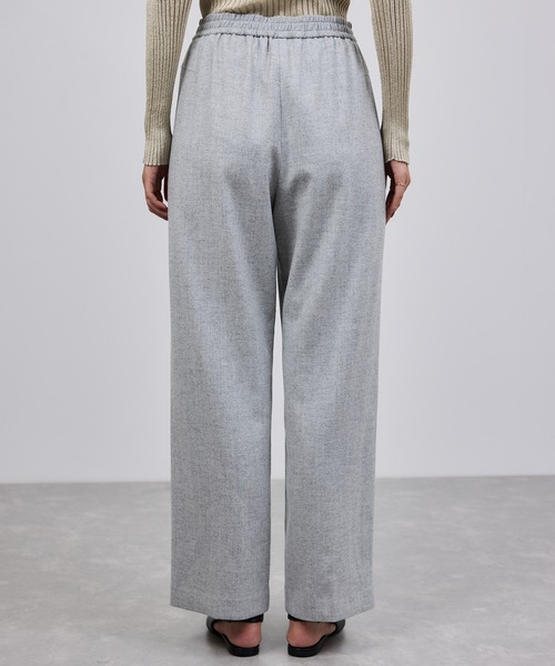 ROPE'（ロペ）の「ウールフランネルタックイージーパンツ/イージーケア・セットアップ対応（その他パンツ・レディース・ブラウン系その他2/ライトグレー/ダークブラウン/ピンク/ブラック・36/38）」の9枚目の写真