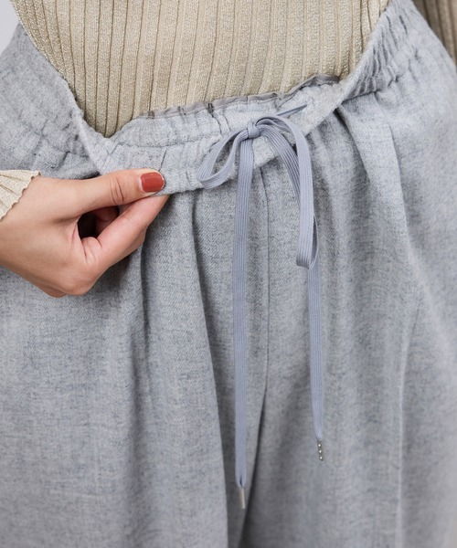 ROPE'（ロペ）の「ウールフランネルタックイージーパンツ/イージーケア・セットアップ対応（その他パンツ・レディース・ブラウン系その他2/ライトグレー/ダークブラウン/ピンク/ブラック・36/38）」の11枚目の写真