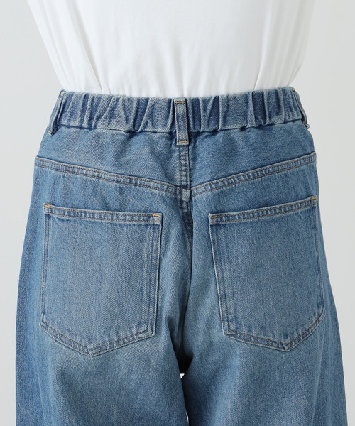 journal standard L'essage（ジャーナルスタンダードレサージュ）の「12OZデニム5ポケットギャザーパンツ（デニムパンツ・レディース・ブラック/ブルー系その他・38/36）」の7枚目の写真