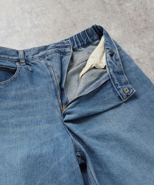 journal standard L'essage（ジャーナルスタンダードレサージュ）の「12OZデニム5ポケットギャザーパンツ（デニムパンツ・レディース・ブラック/ブルー系その他・38/36）」の6枚目の写真