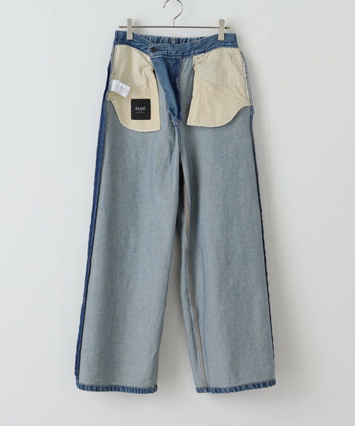 journal standard L'essage（ジャーナルスタンダードレサージュ）の「12OZデニム5ポケットギャザーパンツ（デニムパンツ・レディース・ブラック/ブルー系その他・38/36）」の8枚目の写真