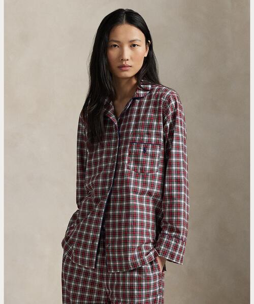 POLO RALPH LAUREN（ポロ ラルフ ローレン）の「チェック ロングスリーブ パジャマ セット（ルームウェア/パジャマ・レディース・レッド・XS/XL/S/M/L）」の7枚目の写真